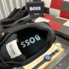 Boss Zayn Low Black Profile Suede Leather Tone Sneaker