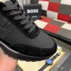Boss Zayn Low Black Profile Suede Leather Tone Sneaker