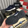 Boss Zayn Low Blue Profile Suede Leather Tone Sneaker