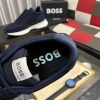 Boss Zayn Low Blue Profile Suede Leather Tone Sneaker