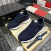 Boss Zayn Low Blue Profile Suede Leather Tone Sneaker