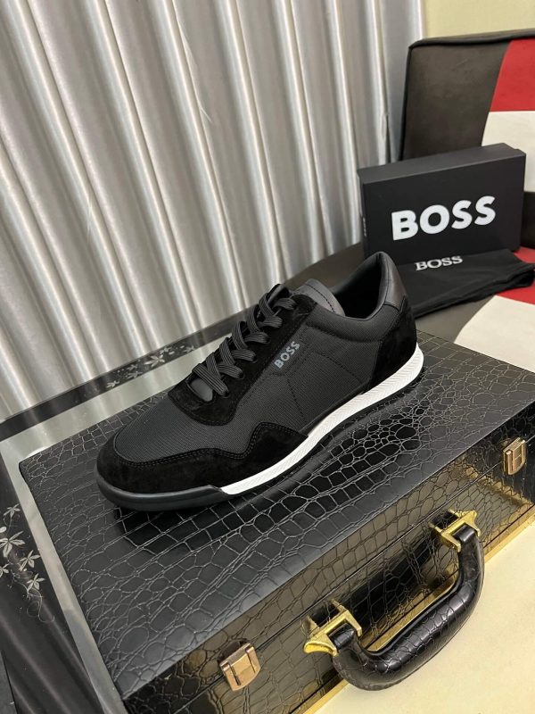 Boss Zayn Low Profile Suede Leather Tone Sneaker