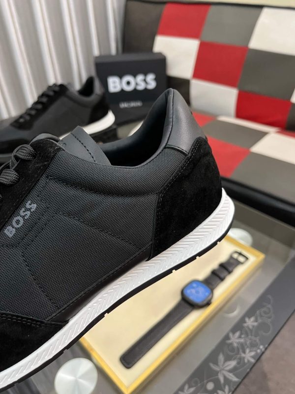Boss Zayn Low Profile Suede Leather Tone Sneaker