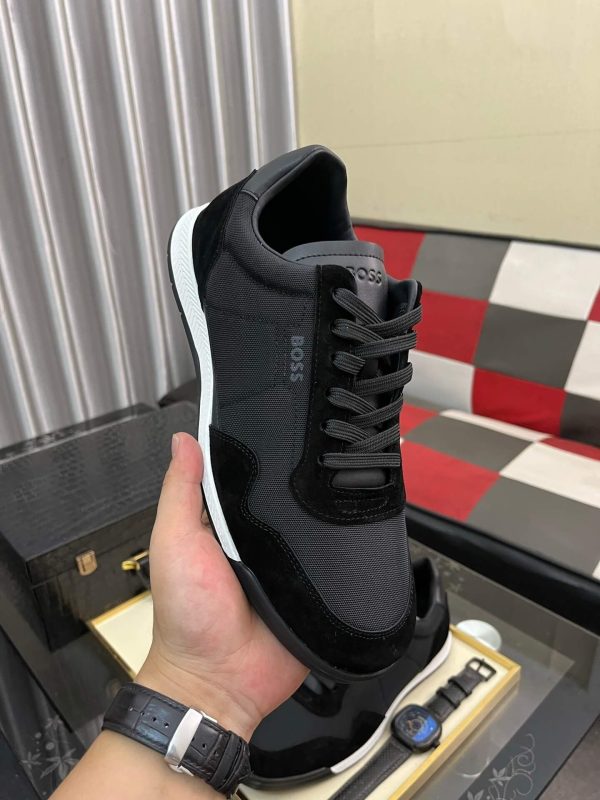 Boss Zayn Low Profile Suede Leather Tone Sneaker