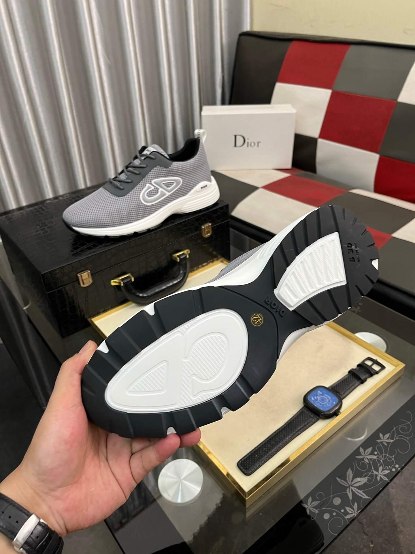 Dior B30 Men's Sneaker - Technical Mesh - Grey 5 Christian Dior shoes