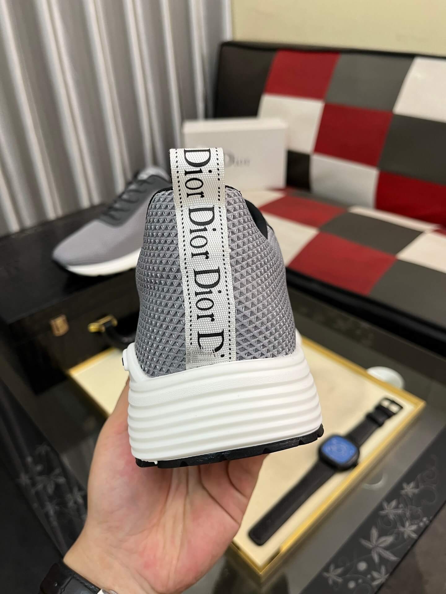 Dior B30 Men's Sneaker - Technical Mesh - Grey 6 Christian Dior shoes