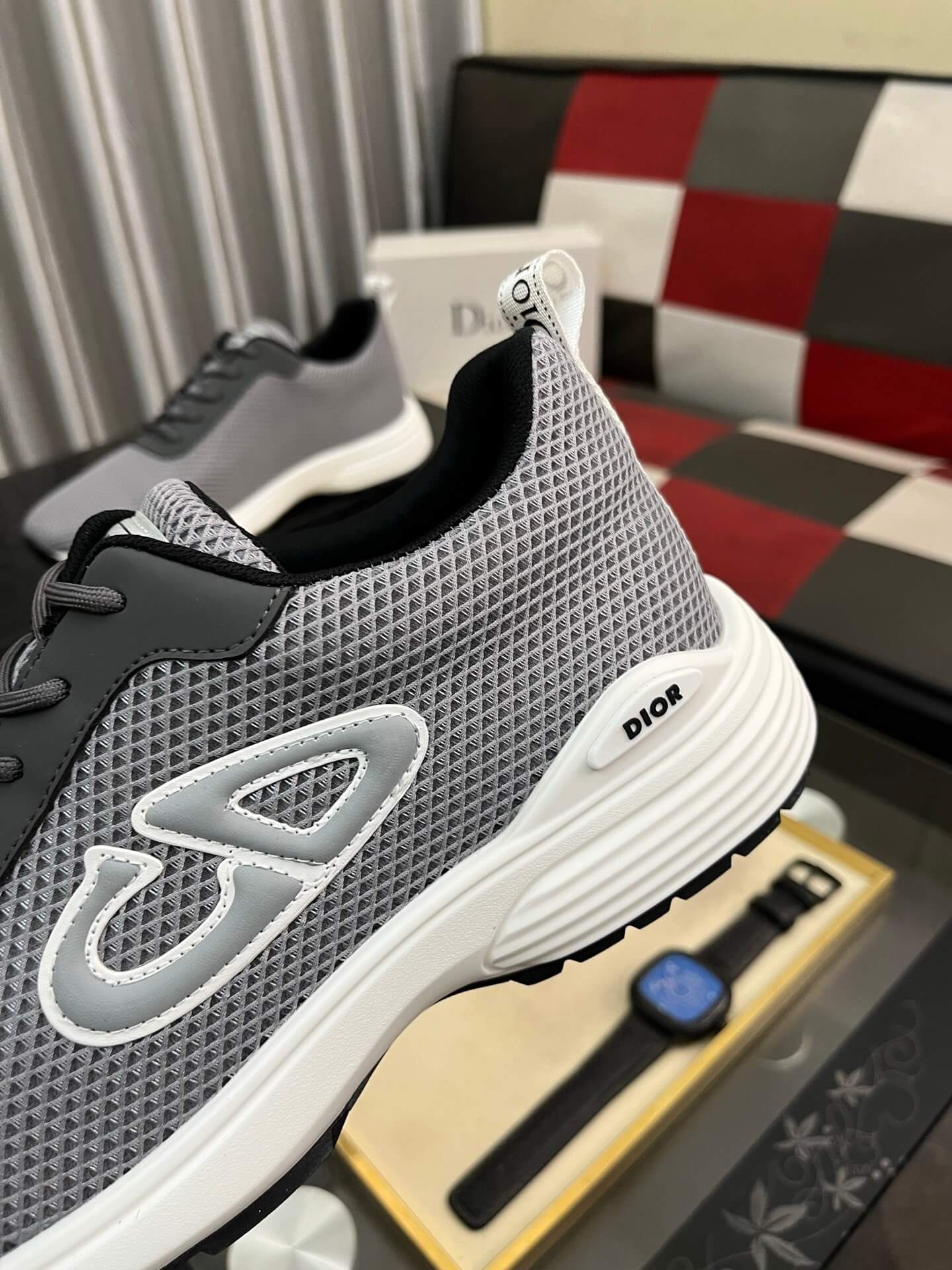 Dior B30 Men's Sneaker - Technical Mesh - Grey 8 Christian Dior shoes