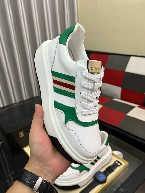 Gucci Re-Web sneaker in Original GG canvas.