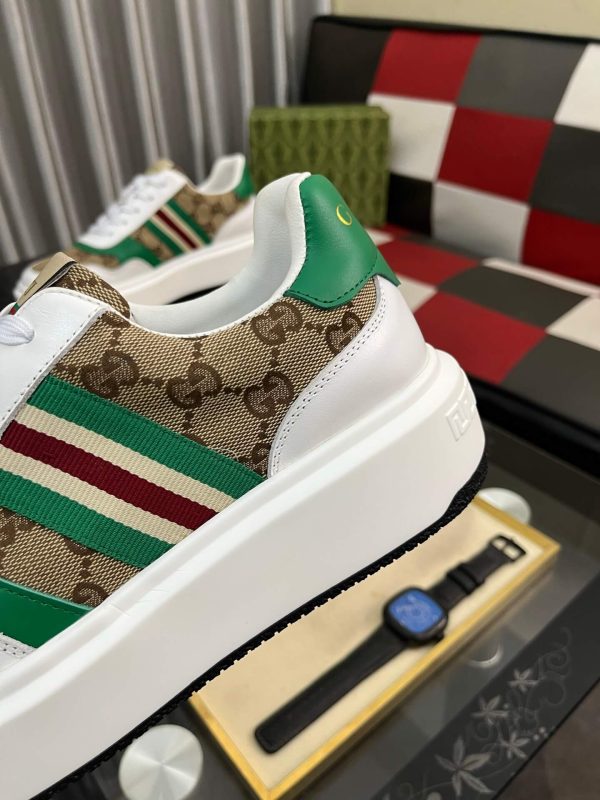 Gucci Re-Web sneaker in Original GG canvas.