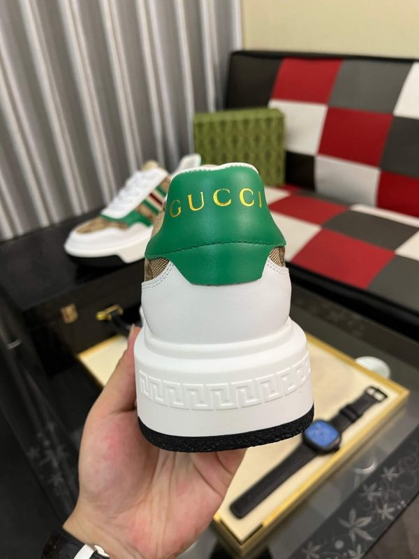 Gucci Re-Web sneaker in Original GG canvas.