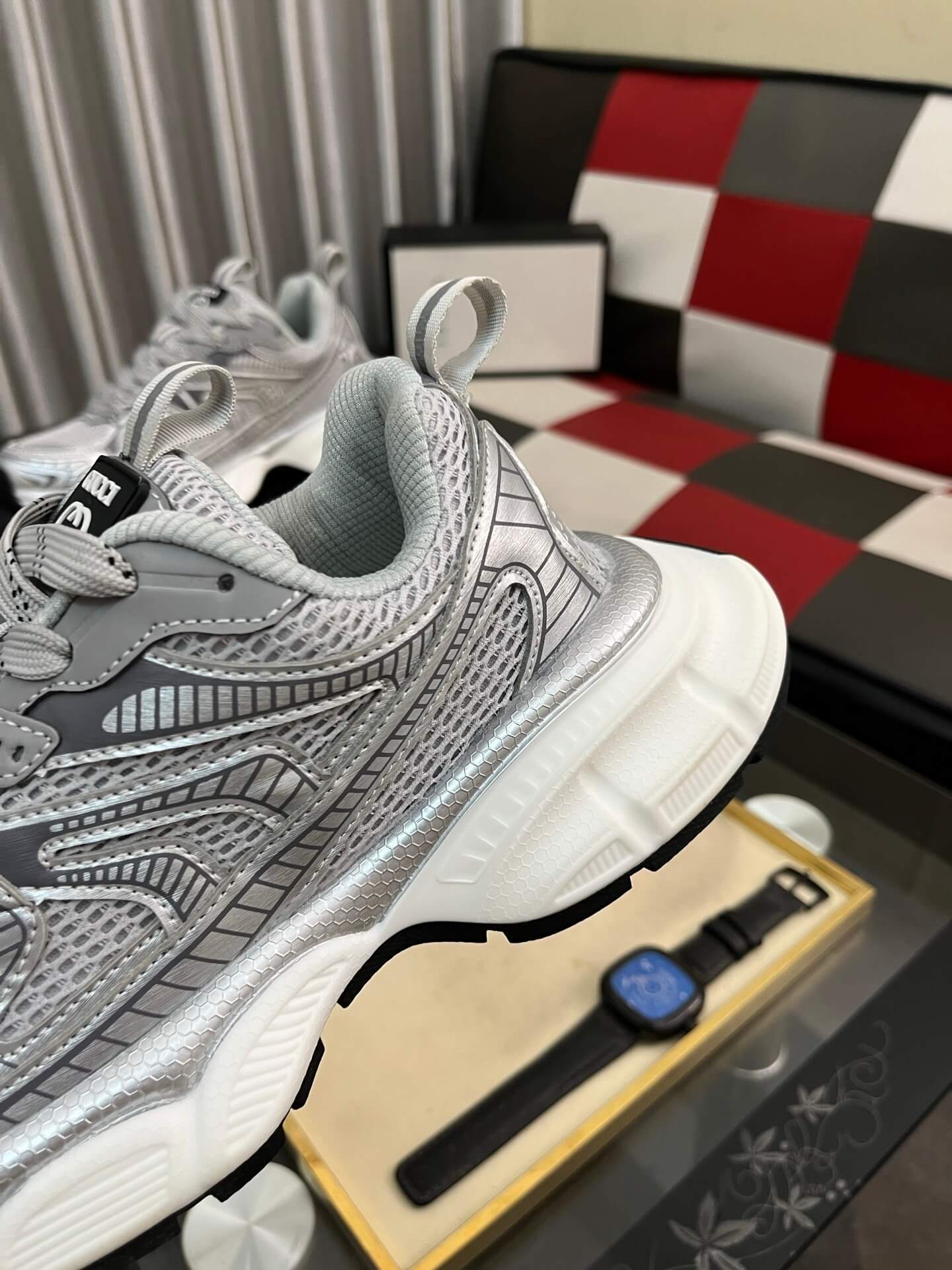 Gucci Sneaker - Rhyton - Silver/Grey Interlocking G Chunky 5 Gucci sneakers Rhyton sneakers