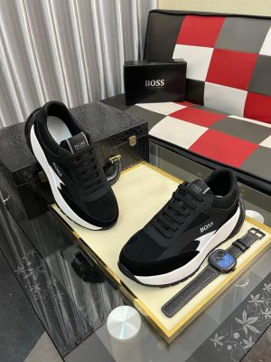 Hugo Boss sneakers Black dean Runner model.