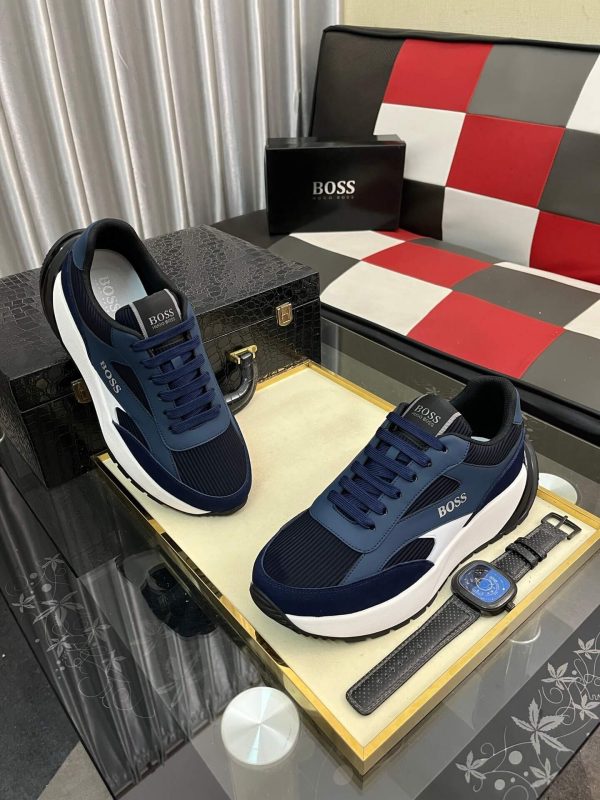 Hugo Boss sneakers Blue dean Runner model.