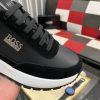 BOSS Sneaker - Dean Runner - Black Leather & Suede - White Sole