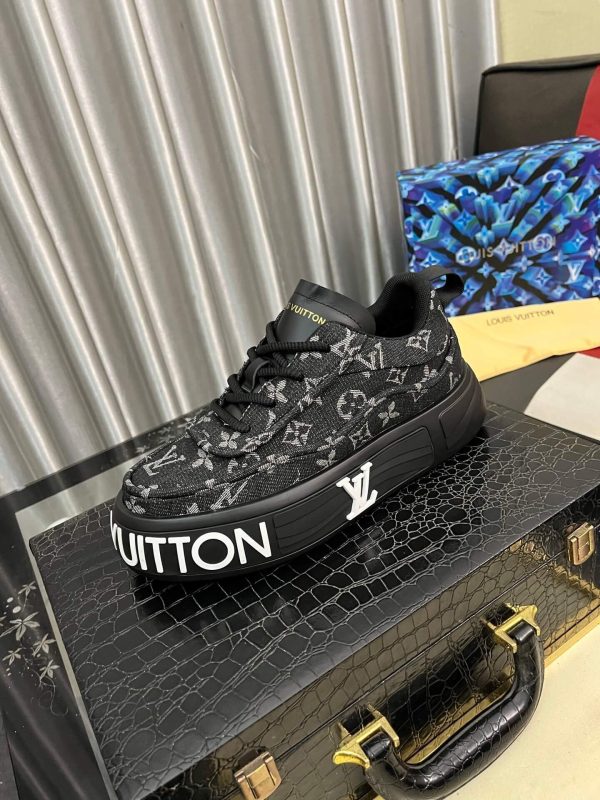 Louis- Vuitton -Black- Skate -Sneakers (1) Louis Vuitton Black Skate Sneakers