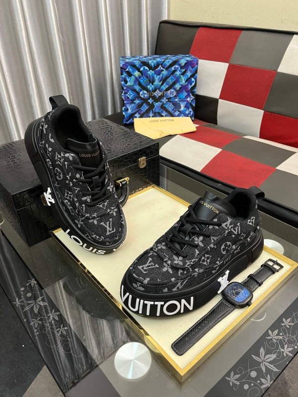 Louis- Vuitton -Black- Skate -Sneakers (8) Louis Vuitton Black Skate Sneakers