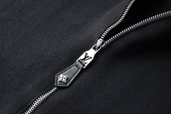 black Louis Vuitton knitted jacket