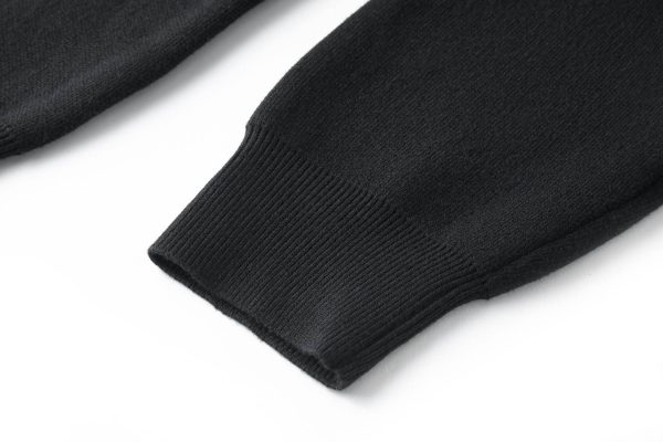 black Louis Vuitton knitted jacket