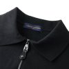black Louis Vuitton knitted jacket
