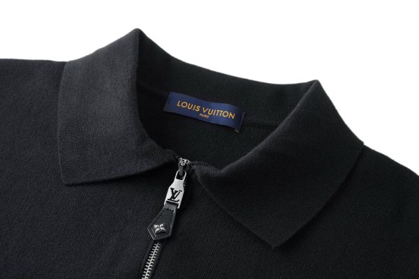 black Louis Vuitton knitted jacket