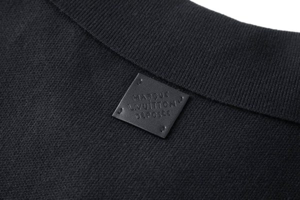 black Louis Vuitton knitted jacket