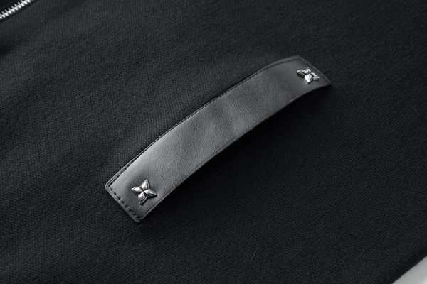 black Louis Vuitton knitted jacket