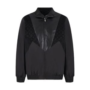 black Louis Vuitton Track Jacket