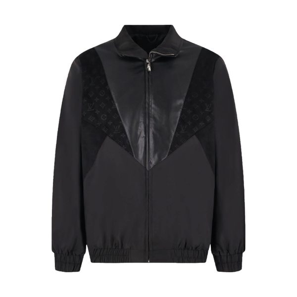 black Louis Vuitton Track Jacket