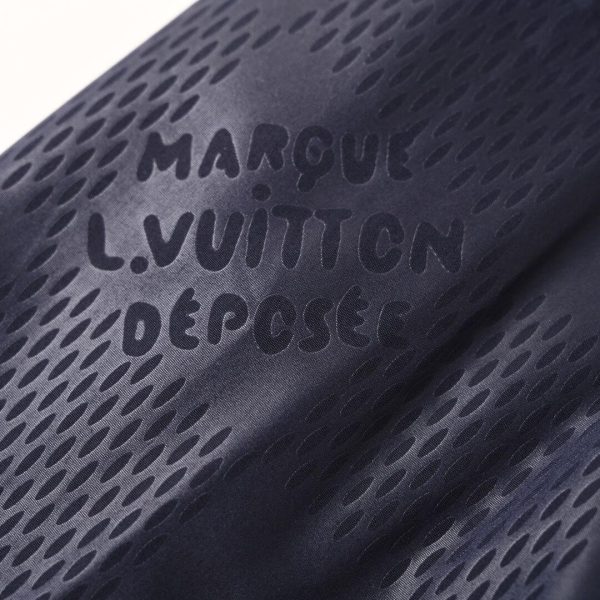 black and navy blue Louis Vuitton windbreaker