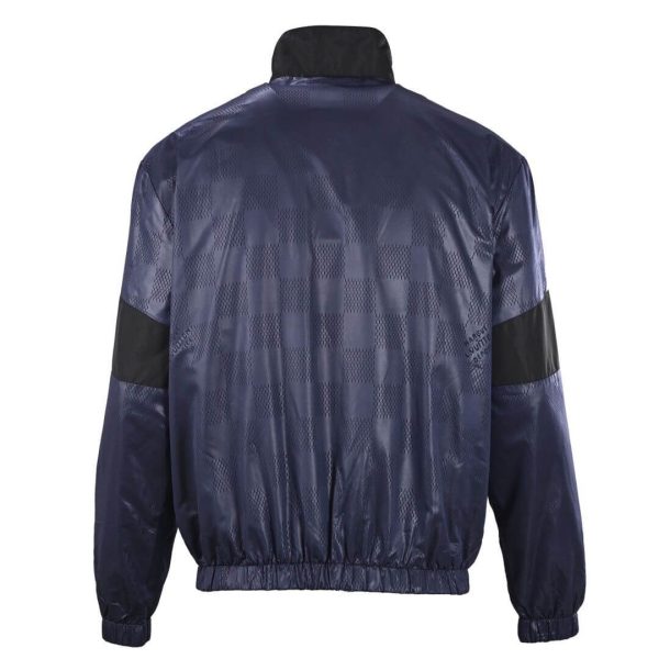 black and navy blue Louis Vuitton windbreaker