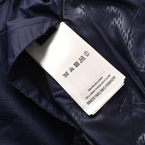black and navy blue Louis Vuitton windbreaker