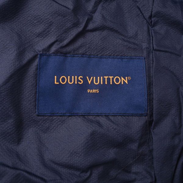 black and navy blue Louis Vuitton windbreaker