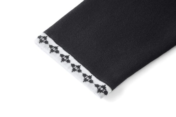 black Louis Vuitton cardigan knit jacket