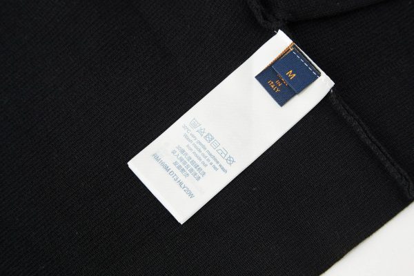 black Louis Vuitton Knit Bomber