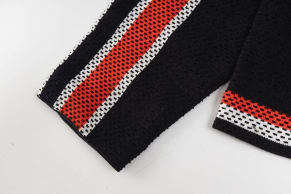 black Louis Vuitton Knitted Cotton Jacket