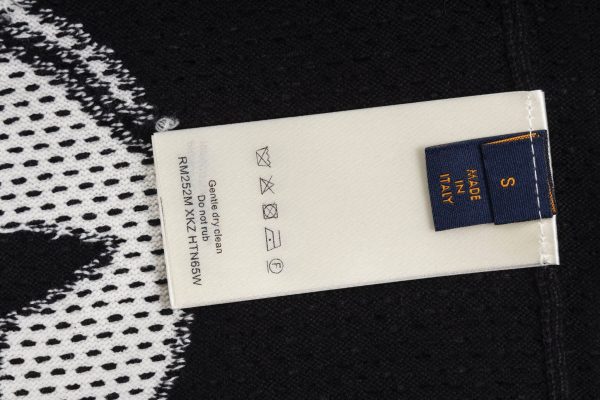 black Louis Vuitton Knitted Cotton Jacket