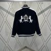 Louis Vuitton navy and white varsity jacket