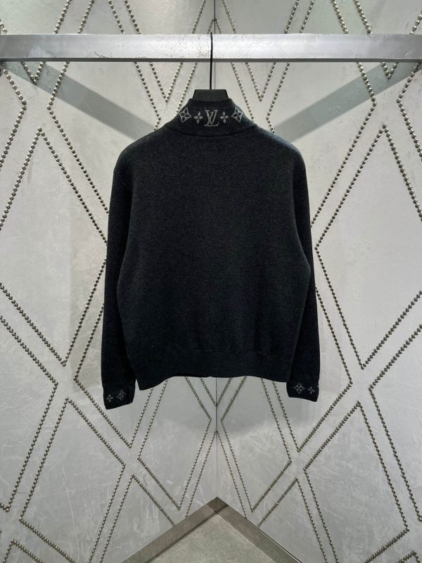 Louis Vuitton navy and white varsity jacket