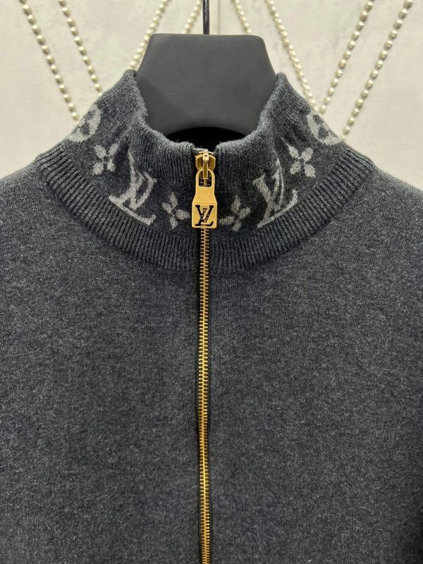 Louis Vuitton navy and white varsity jacket