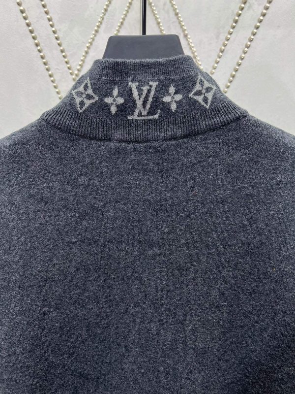 Louis Vuitton navy and white varsity jacket