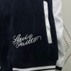 Louis Vuitton navy and white varsity jacket