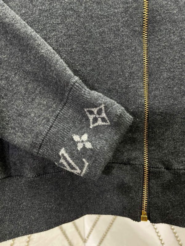 Louis Vuitton navy and white varsity jacket