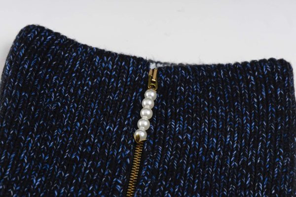 Louis Vuitton zippered knitted blouson