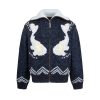 Louis Vuitton zippered knitted blouson