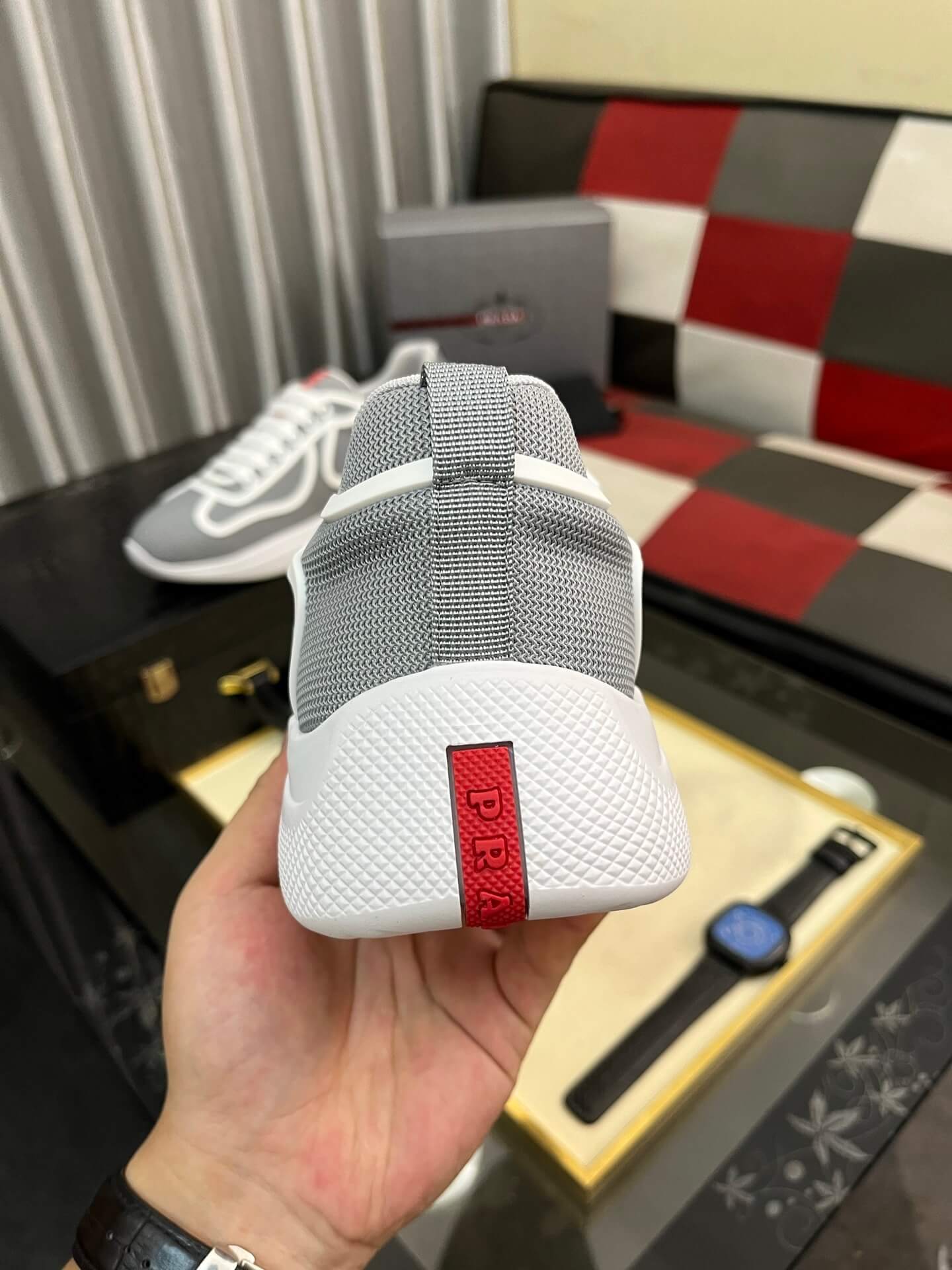 Prada America's Cup Sneaker - Technical Fabric - Grey 6 Prada bike fabric sneakers