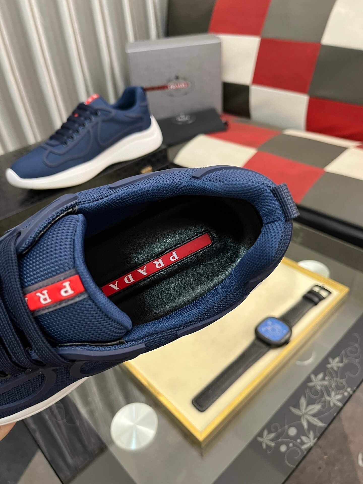 Prada America's Cup Sneaker - Technical Fabric - Blue 6 prada america's cup biker fabric sneakers