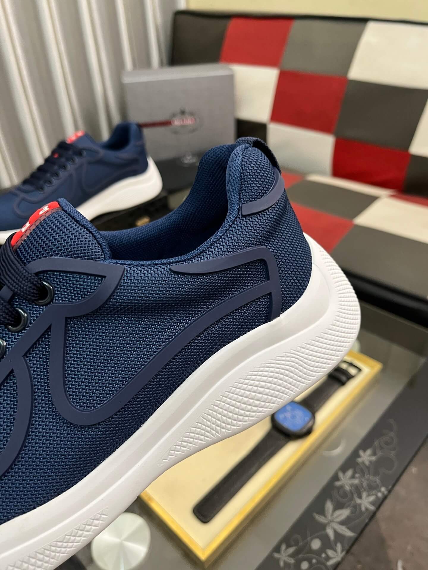 Prada America's Cup Sneaker - Technical Fabric - Blue 7 prada america's cup biker fabric sneakers