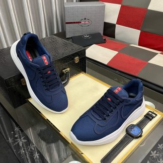 prada america's cup biker fabric sneakers