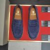 Brunello Cucinelli Flex Suede Penny Loafers