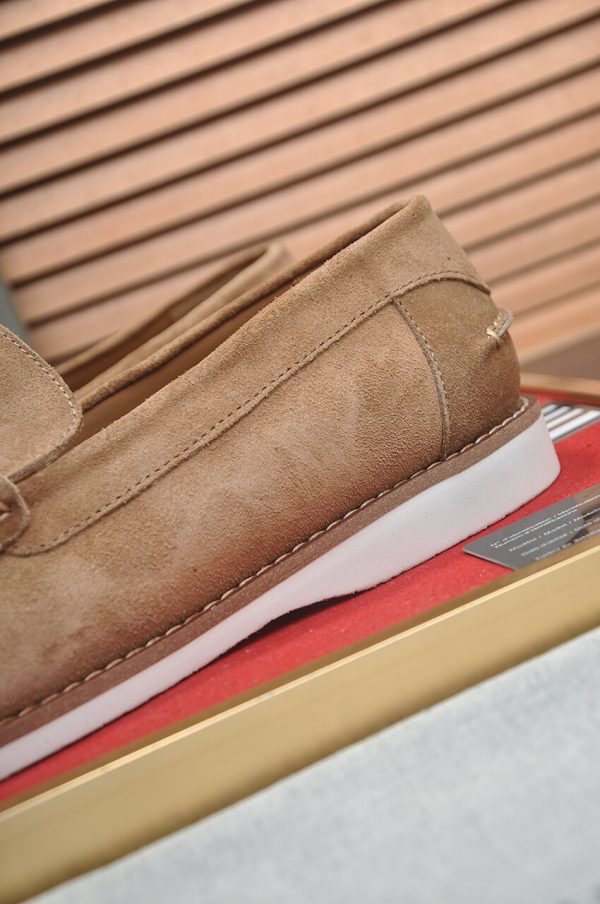 Brunello Cucinelli Flex Suede Penny Loafers